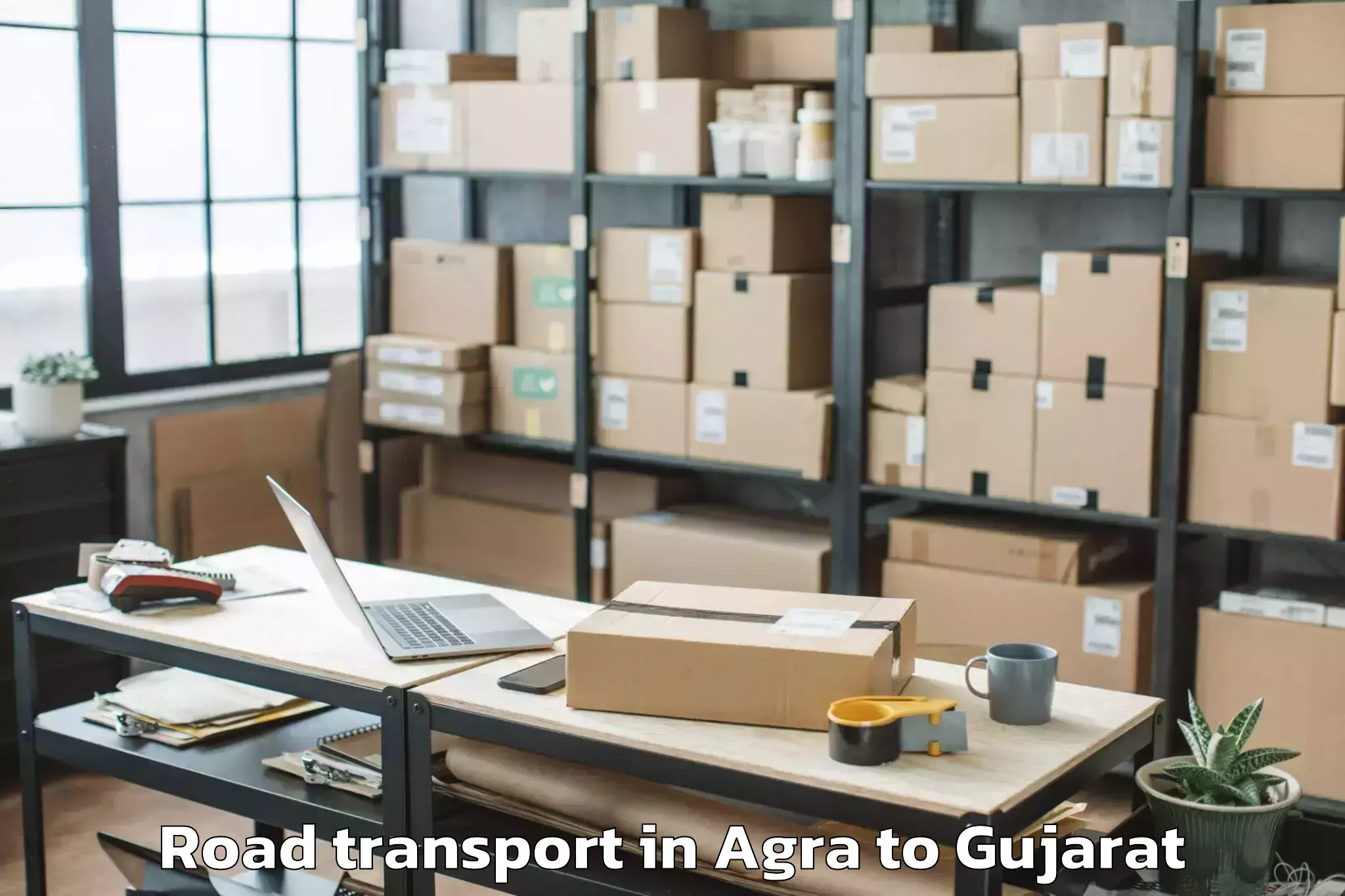 Book Agra to Khambhat Road Transport Online